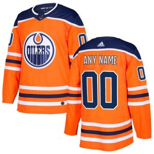 NHL Edmonton Oilers Trikot Benutzerdefinierte Heim Orange Authentic
